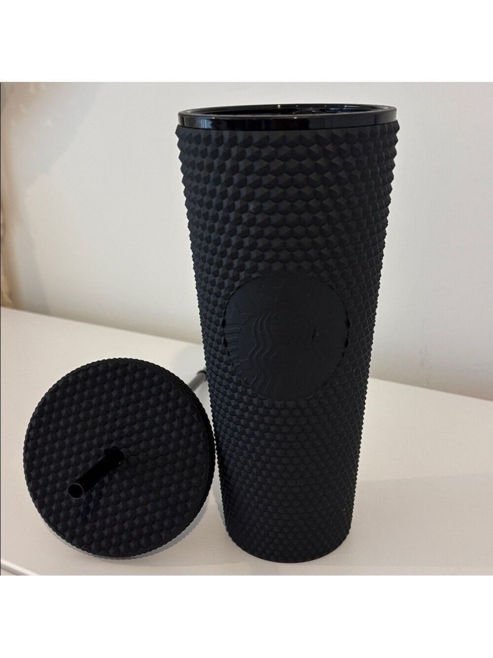 Starbucks 24oz matte black jelly studded cold cup tumbler venti size travel cup